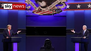 Trump and Biden face off in final US presidential debate  highlights [upl. by Assirahc899]