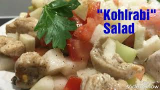 Kohlrabi Salad  Kohlrabi Salati [upl. by Ellita]