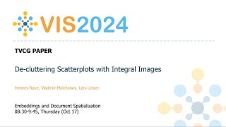 Decluttering Scatterplots with Integral Images  Fast Forward  VIS 2024 [upl. by Braca]