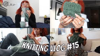 Knitting the Monday Sweater by PetiteKnit and the Chunky Dahlia by LeKnit  Knitting Vlog 15 [upl. by Sylvan]