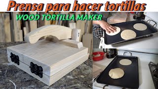 Prensa De Madera Para Hacer Tortillas Wood Tortilla Maker [upl. by Draper]