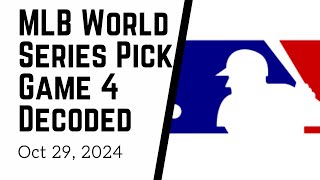 🔥 🔥MLB WORLD SERIES GAME 4 DODGERS VS YANKEES BETTING ODDS ANALYSIS  MONEY SPLITS October 29 2024 [upl. by Imelida]