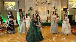 Bride amp Family Surprise Dance performances 2024  Engagement Party Punjabi Wedding [upl. by Niall245]