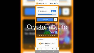 Mining Bitcoin in CryptoTab Pool CryptoTab Lite CryptoTab Pro from one device LEVISlv9xd [upl. by Janel]