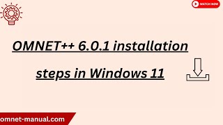 OMNET 6 0 1 installation steps in Windows 11 [upl. by Marijane257]