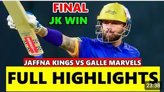 Jaffna king Vs Galle Marvels Lpl Final Highlights [upl. by Damian]