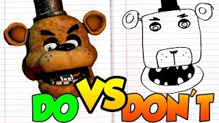 10 FNAF DRAWING TRICKS  EASY FIVE NIGHTS AT FREDDYS DRAWING TUTORIAL [upl. by Renaud]