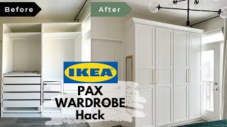 IKEA PAX Wardrobe Hack  Make a custom IKEA Closet Part 2 [upl. by Esdras483]