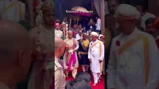 Inside Palace  Yaduveer odeyar entry  Mysore dasara 2024 mysoretouristplaces mysoredasara [upl. by Maccarone]