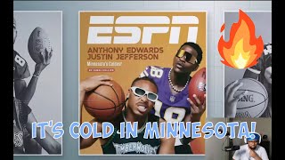 reacting to anthony edwards amp justin jefferson espn cover story  shotbyskill live [upl. by Ledda253]