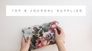 Beginner Journal Tips And Starter Kit  TOP 8 JOURNAL SUPPLIES [upl. by Allana]