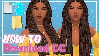 HOW TO DOWNLOAD CUSTOM CONTENT — SIMS 4 💚 [upl. by Obocaj620]