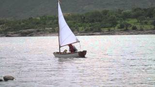 Eastport Pram Sailing Navegando en la presa de El Cuarenta Jalisco Mexico [upl. by Auqeenahs]