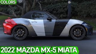 2022 Mazda MX5 Miata Club  COLORS  Mazda MX5 Miata 2022 [upl. by Aciamaj377]