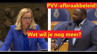 D66 lid Bamenga valt Minister Klever aan op vermeend PVVafbraakbeleid [upl. by Gabel]