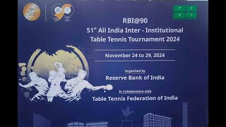 T2  RBI90 51st ALL INDIA INTERINSTITUTIONAL TABLE TENNIS CHAMPIONSHIPS2024 [upl. by May]