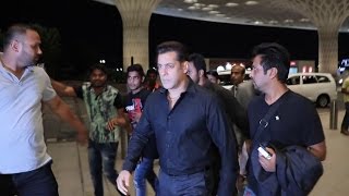 Salman Khan Leaves For Hong Kong For DaBangg Tour 2017 Spotted At Mumbai Airport [upl. by Tedder]