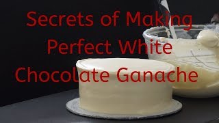 White Chocolate Ganache  Spreadable and Yummy White chocolate Ganache  Perfect white Ganache [upl. by Tolley]