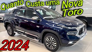 NOVA FIAT TORO 2024  Veja o PREÃ‡O de uma TORO RANCH 0 KM [upl. by Iddo]