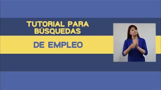 Búsquedas de empleos con lengua de señas [upl. by Marabelle]