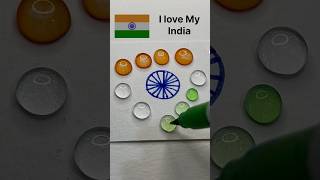 dian🇮🇳Flower🌼india flag colour mixing art satisfying youtubeshorts viralshorts colors flag [upl. by Sacram]