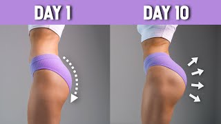 10 Min  10 Days  10 Exercises to GROW BUBBLE BUTT  Intense Booty Challenge No Equipment At Home [upl. by Suisyola]