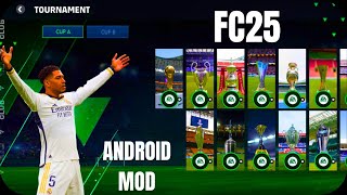 FIFA 16 MOBILE MOD EA SPORTS FC 25 ANDROID OFFLINE ALL TOURNAMENT NEW FACES KITS 2025 FULL TRANSFERS [upl. by Savitt827]