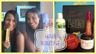 ALL ABOUT OUR HAIR ROUTINE  RELAXED HAIR [upl. by Cord109]