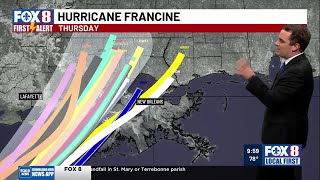 10 am Wednesday update on Francine forecast track [upl. by Sherry]