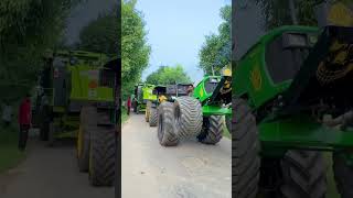 Harvester VS John Deere5050johndeere5310 4x4 youtubeshorts tractordriving youtubeshorts [upl. by Bander939]