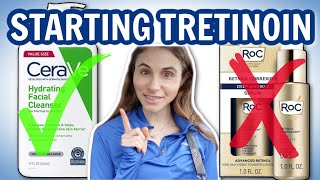 Starting tretinoin WHAT TO USE amp AVOID Dermatologist DrDrayzday [upl. by Nibbs]