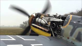 Bf 109 G6 Schwarze 8 Engine Test [upl. by Nea996]