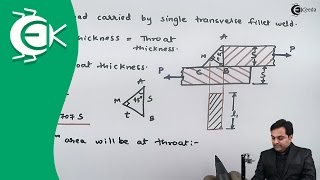 Problem 1 on Welded Joint  Design of Welded Joints  Design of Machine [upl. by Tomchay]