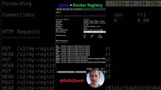 Docker  ngrok  Magic ✨ Registry Setup Hack Rails Shorts webdesign [upl. by Erdied]