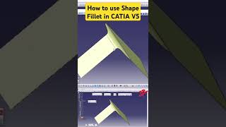 How to use Shape Fillet in CATIA V5 tutorial engineering catia [upl. by Yenolem184]