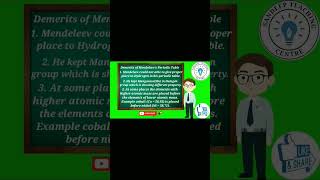 Demerits of Mendeleev Periodic Table  Drawback of Mendeleevs Periodic Table shorts viral yt [upl. by Isayg228]