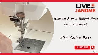 How to Sew a Rolled Hem on a Garment [upl. by Paley]