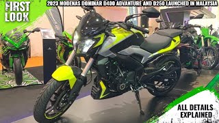 2023 Modenas Dominar D400 Adventure And D250 Launched In Malaysia  First Look  Price  RM13797 [upl. by Pedroza798]