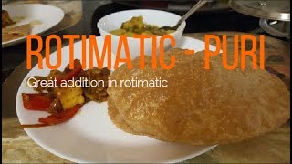 Puri with Rotimatic  Recipe  Demo [upl. by Kosiur]