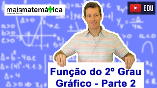 Função do Segundo Grau Função Quadrática Gráfico Parábola Aula 6 de 9 [upl. by Tteve46]