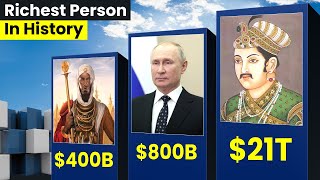 Richest Person In History  Comparison [upl. by Neelhtakyram]