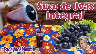 Receita de SUCO DE UVA NATURAL INTEGRAL concentrado Faça você mesmo em casa [upl. by Ominorej]