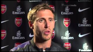 Nacho Monreal first Arsenal Interview [upl. by Alidis681]