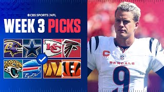 NFL Predictions and Best Bets For EVERY Week 3 Game Jags at Bills Commanders at Bengals [upl. by Dew]