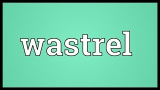 Wastrel Meaning [upl. by Madden]