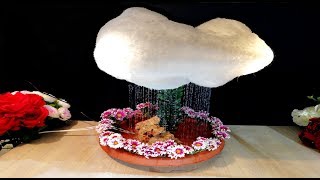 How to make Cloud with Rain and Thunder light  DIY [upl. by Otreblaug]