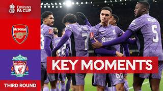 Arsenal v Liverpool  Key Moments  Third Round  Emirates FA Cup 202324 [upl. by Jarl16]