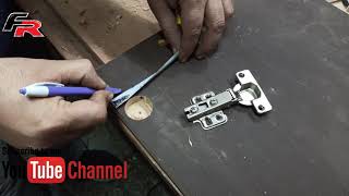 L W  बिहारी कब्जा कैसे लगते है hydraulic Hinges 0 Crank 110°Degree Step By Step Installation [upl. by Attah721]