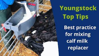 How to mix Calf Milk Replacer CMR  ForFarmers [upl. by Alyak857]