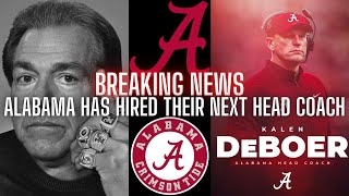 BREAKING Alabama Hires Washington Huskies Coach Kalen DeBoer [upl. by Relyuc]